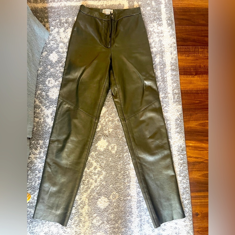 Leather pants from Saks Fifth Avenue Folio Collection
